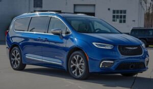 Blue Chrysler Van-Lorens Body Shop Chrysler Collision Repair